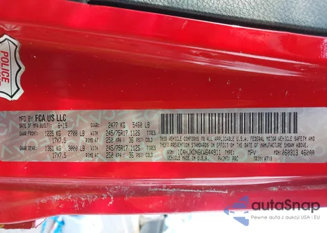 2019 Jeep Wrangler Unlimited Sport S 4X4 z USA, uszkodzony, nr VIN 1C4HJXDN6KW644911